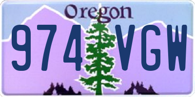 OR license plate 974VGW