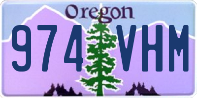 OR license plate 974VHM
