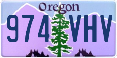 OR license plate 974VHV