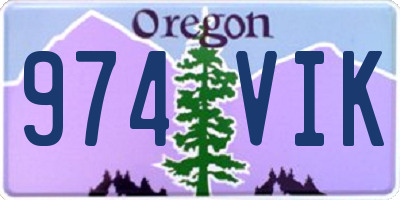 OR license plate 974VIK