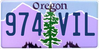 OR license plate 974VIL