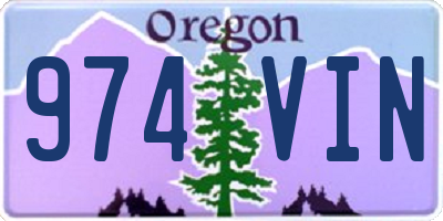 OR license plate 974VIN