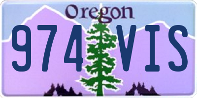 OR license plate 974VIS