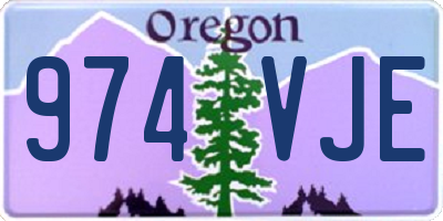 OR license plate 974VJE