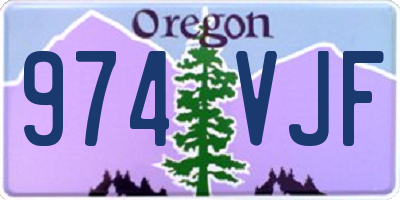OR license plate 974VJF