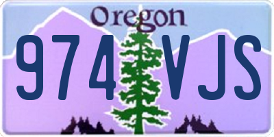 OR license plate 974VJS