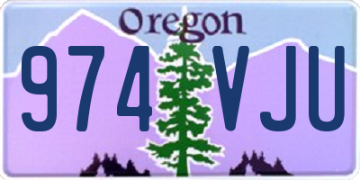 OR license plate 974VJU