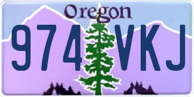 OR license plate 974VKJ