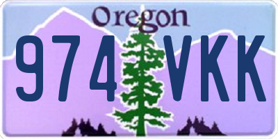 OR license plate 974VKK