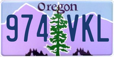 OR license plate 974VKL