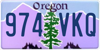 OR license plate 974VKQ