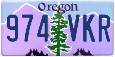 OR license plate 974VKR