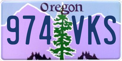 OR license plate 974VKS