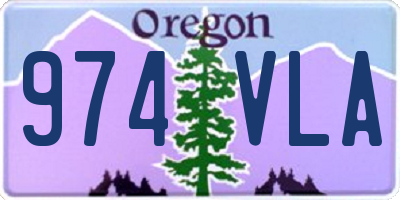 OR license plate 974VLA