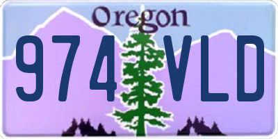 OR license plate 974VLD
