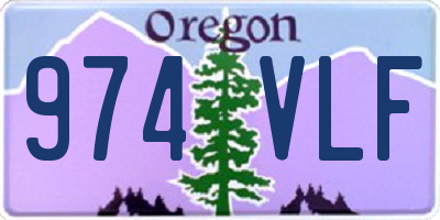 OR license plate 974VLF
