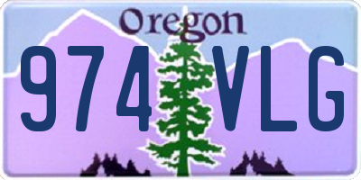 OR license plate 974VLG