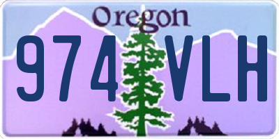 OR license plate 974VLH