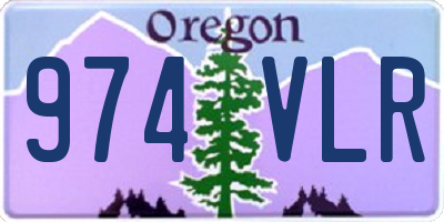 OR license plate 974VLR