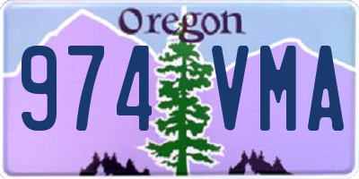 OR license plate 974VMA