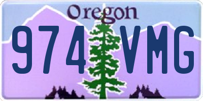OR license plate 974VMG