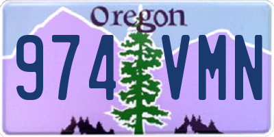 OR license plate 974VMN