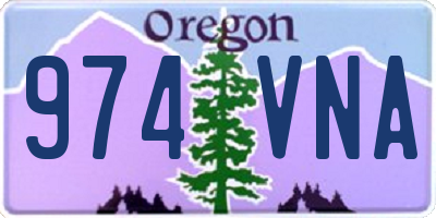 OR license plate 974VNA