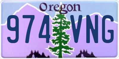 OR license plate 974VNG