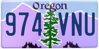 OR license plate 974VNU