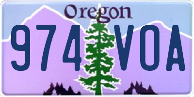 OR license plate 974VOA