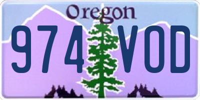 OR license plate 974VOD