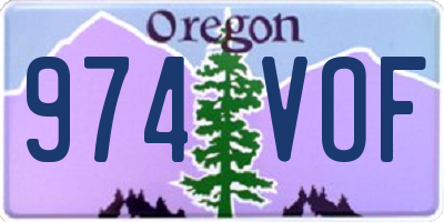 OR license plate 974VOF