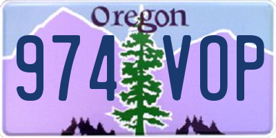 OR license plate 974VOP
