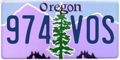 OR license plate 974VOS