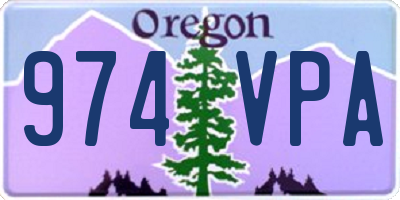OR license plate 974VPA