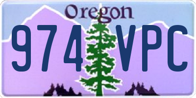 OR license plate 974VPC