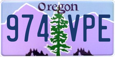 OR license plate 974VPE