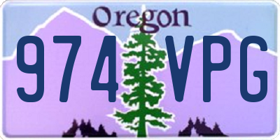 OR license plate 974VPG
