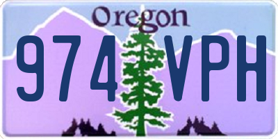 OR license plate 974VPH