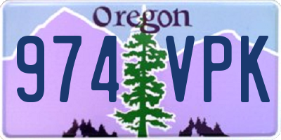OR license plate 974VPK