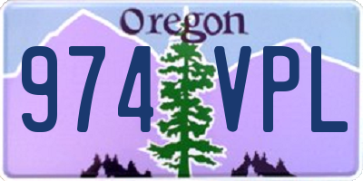 OR license plate 974VPL