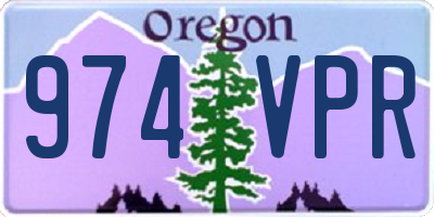 OR license plate 974VPR