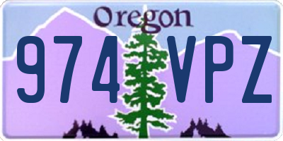 OR license plate 974VPZ
