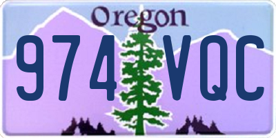 OR license plate 974VQC