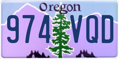 OR license plate 974VQD