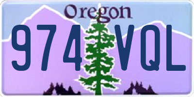 OR license plate 974VQL