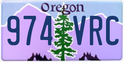 OR license plate 974VRC