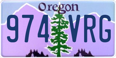 OR license plate 974VRG