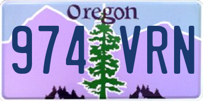 OR license plate 974VRN