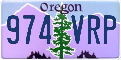 OR license plate 974VRP